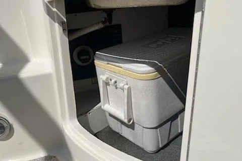 Slide: The Image of Storage compartment with cooler on 2006 Sea Ray 260 Sundancer boat. - 15
