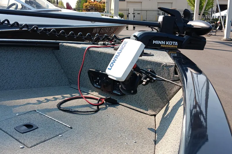 Slide: The Image of 2017 Tracker Pro Guide V-175 WT boat with Minn Kota PowerDrive and Lowrance equipment. - 5