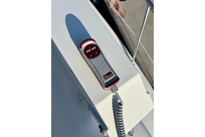 Slide: The Image of Remote control on a 2000 Sea Ray 400 Sedan Bridge yacht deck. - 47