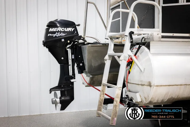 Slide: The Image of 2011 Misty Harbor 2285 CS pontoon boat with Mercury ProKicker outboard motor. - 41