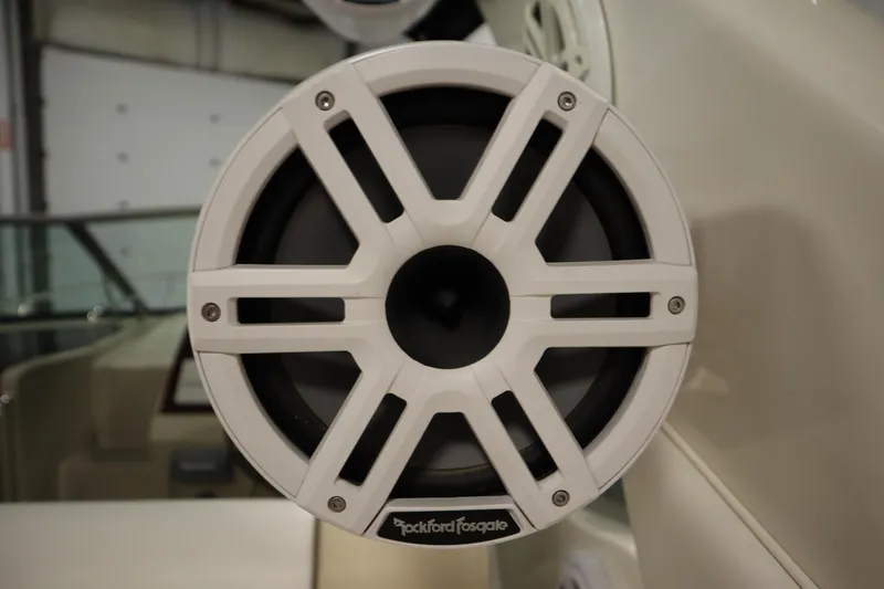 Slide: The Image of Rockford Fosgate speaker on 2013 Sea Ray 280 Sundancer boat interior. - 74