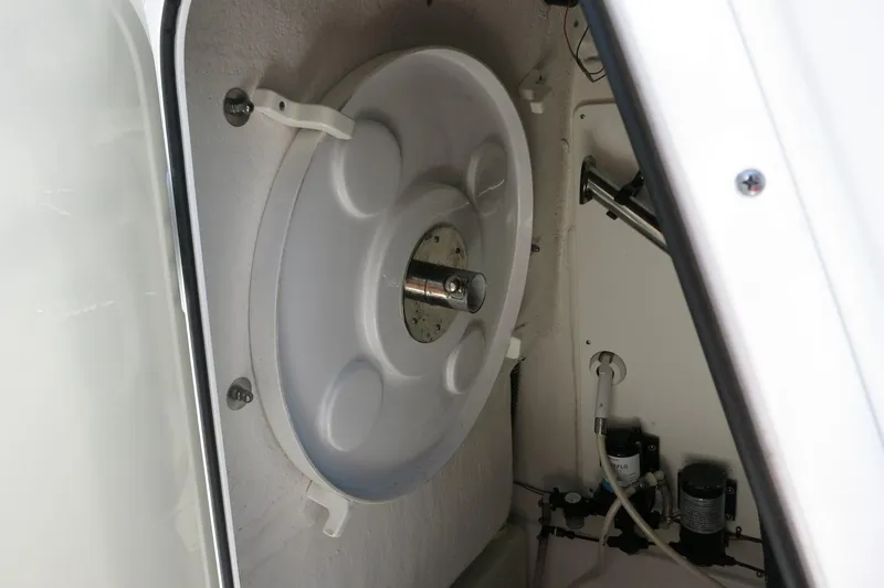 Slide: The Image of 2019 Sportsman Heritage 231 Center Console boat interior compartment detail. - 25