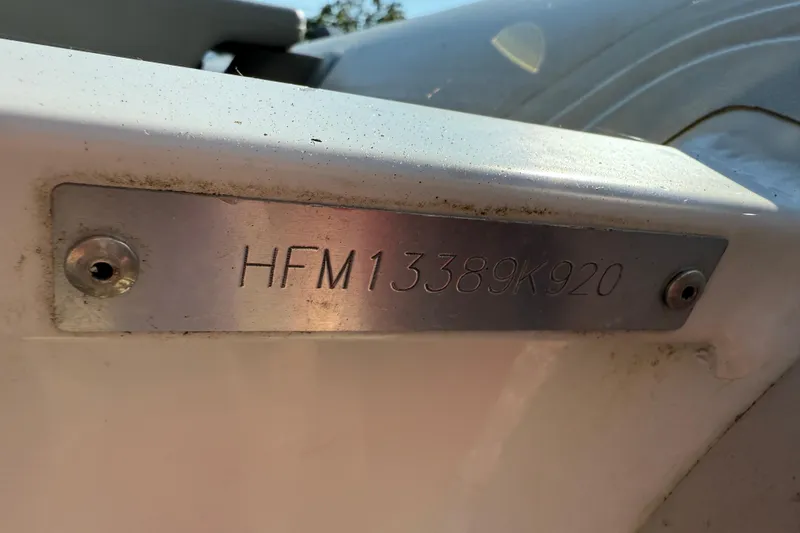 Slide: The Image of Hull identification number on a 2020 Highfield Classic 310 boat. - 12