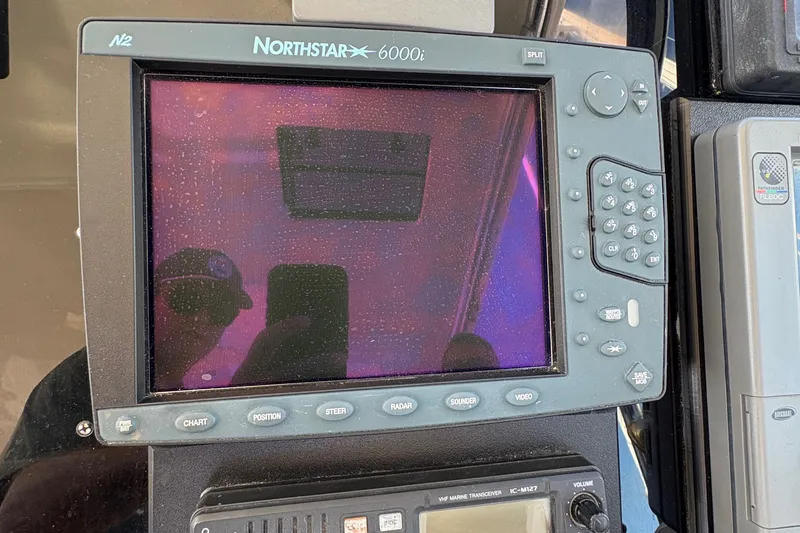 Slide: The Image of Northstar 6000i marine GPS system on 1996 Tiara 4300 Open boat. - 19