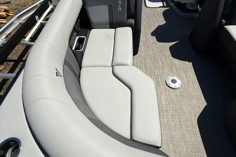 Slide: The Image of Luxurious seating on 2026 Viaggio Lago Z22U boat with elegant upholstery and modern design. - 10
