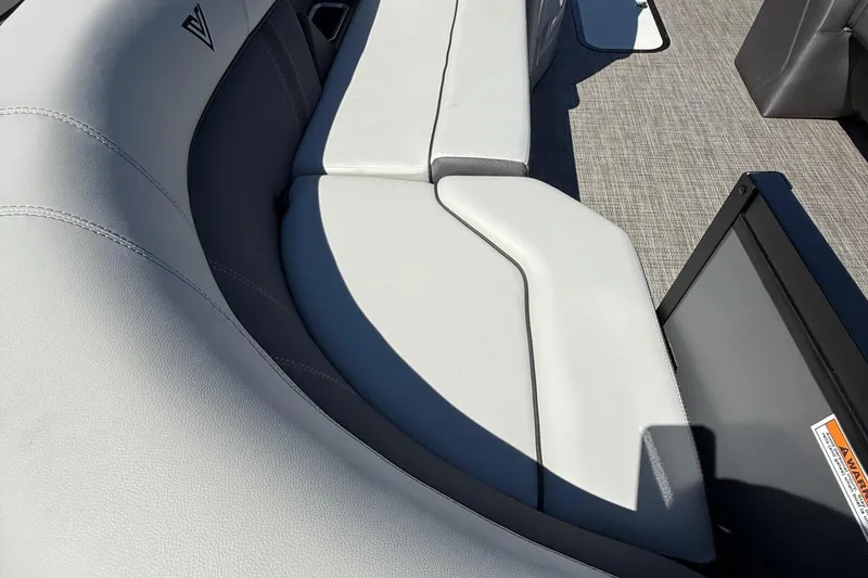 Slide: The Image of Luxurious seating on 2026 Viaggio Lago Z22U boat with sleek design and premium materials. - 18
