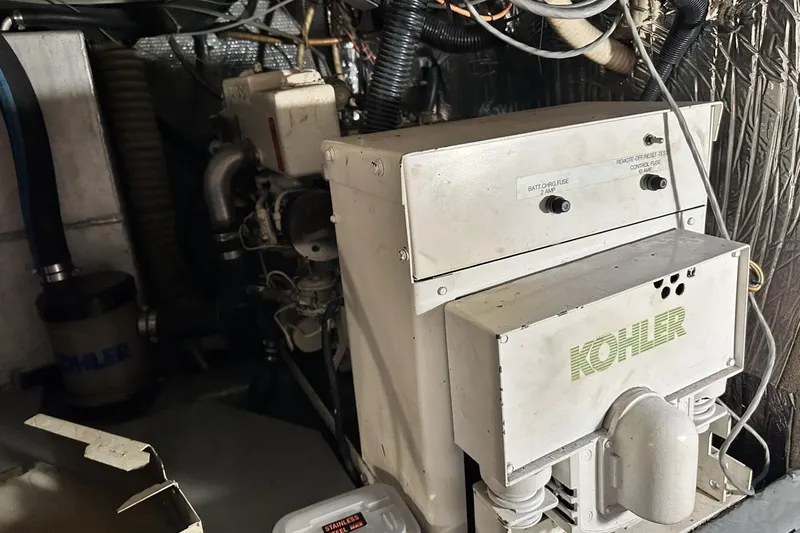 Slide: The Image of Engine room of 1986 Carver 42 Aft Cabin Motoryacht with Kohler generator. - 42