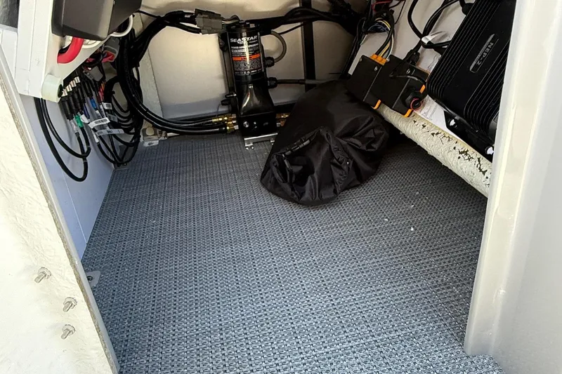 Slide: The Image of Interior view of Viaggio LOGO Z22S-CC 2026, showcasing wiring and equipment setup. - 18