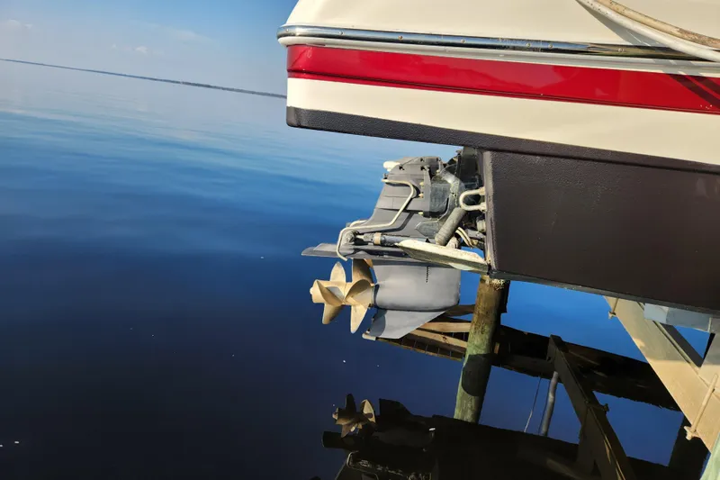Slide: The Image of 2015 Formula 34 Performance Cruiser stern and propeller over calm water. - 25