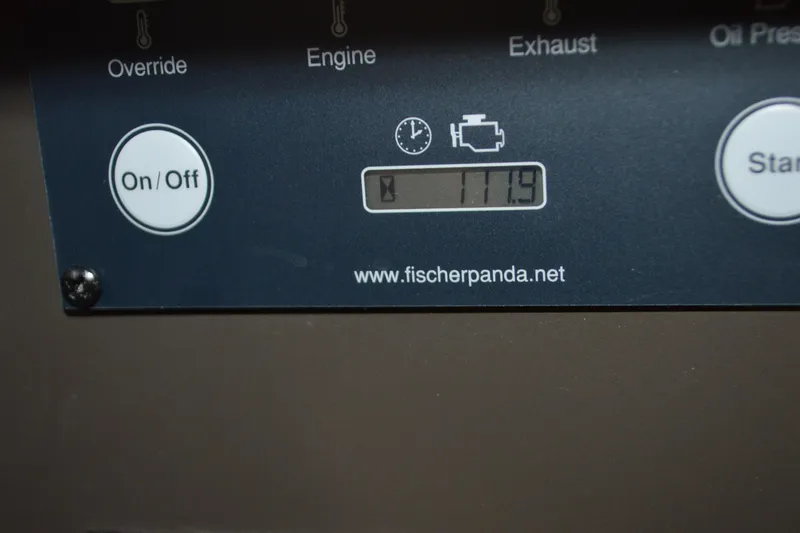 Slide: The Image of Control panel of a Fischer Panda generator on a 2024 Tiara Yachts 34 LS. - 45