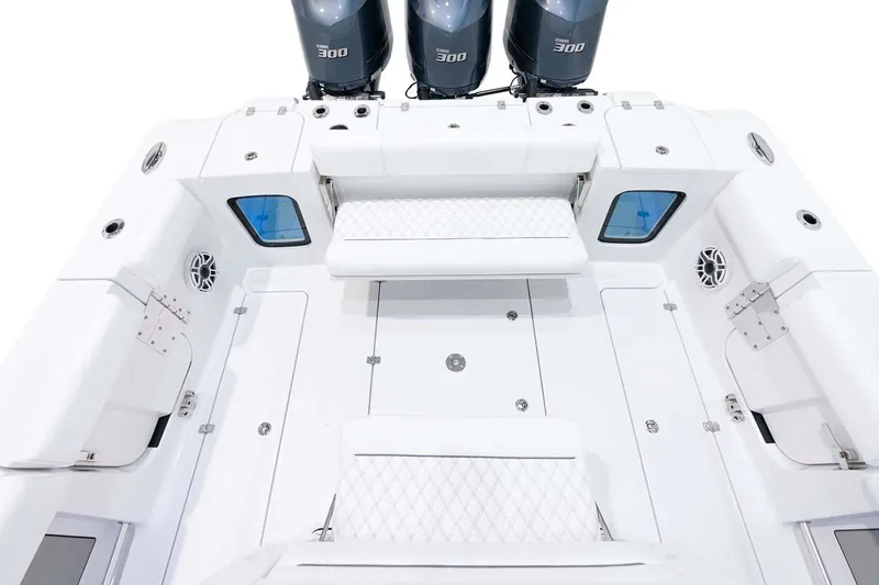 Slide: The Image of Manufacturer Provided Image: 2022 Sportsman Open 352 Center Console boat with triple 300 HP engines. - 18