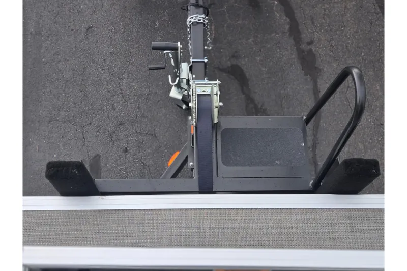 Slide: The Image of Top view of 2023 Starcraft EX 22 R trailer hitch on asphalt. - 21