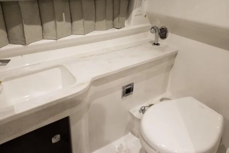 Slide: The Image of 2021 Formula 350 Sun Sport bathroom with sink, toilet, and modern fixtures. - 51