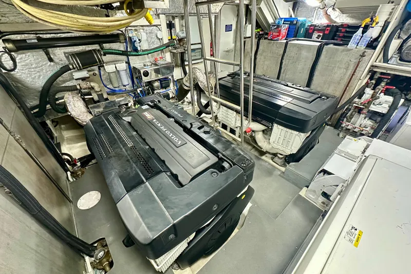 Slide: The Image of Engine room of 2016 Absolute 72 FLY yacht with Volvo Penta engines. - 25