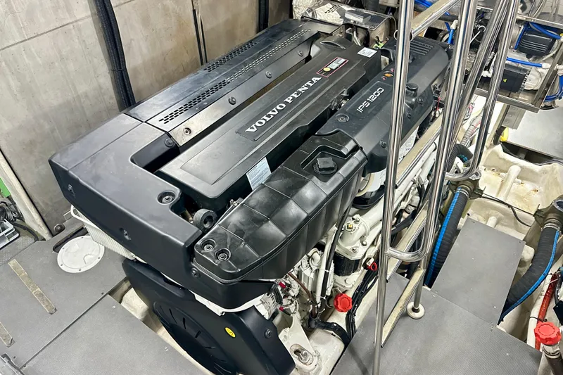 Slide: The Image of Engine room of 2016 Absolute 72 FLY yacht with Volvo Penta IPS1200 engine. - 28
