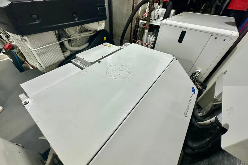 Slide: The Image of Engine room of 2016 Absolute 72 FLY yacht with Seakeeper 9 stabilizer. - 32