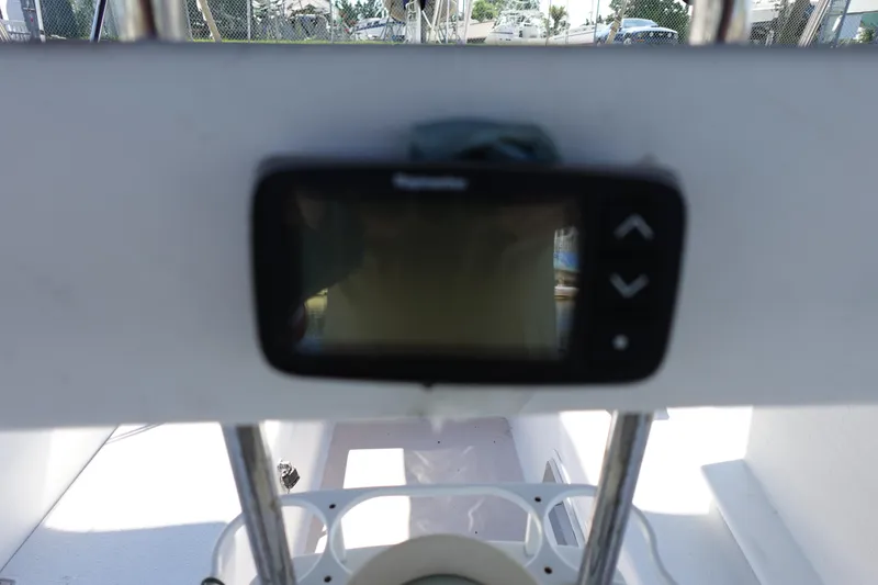 Slide: The Image of Close-up of a navigation device on a 1997 Catalina 28 sailboat. - 12