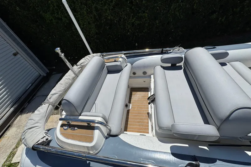 Slide: The Image of 2021 Williams Jet Tenders Diesel Jet 505 with sleek seating and modern design. - 15