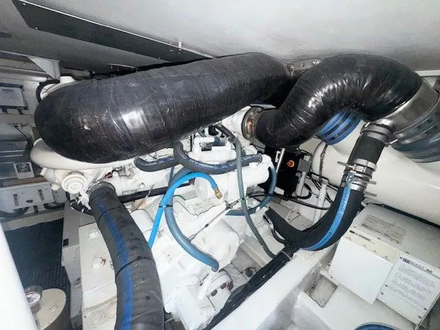 Slide: The Image of Engine room of a 2000 Viking 50 Convertible. - 41