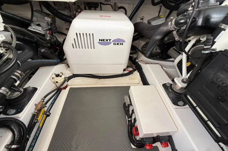 Slide: The Image of Engine room of 2017 Grand Banks 44 Eastbay SX with Next Gen generator. - 125