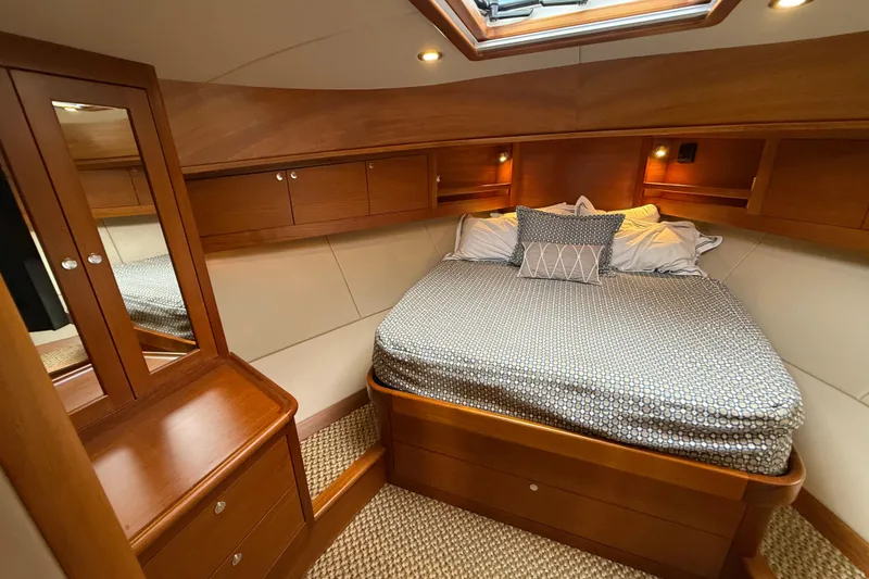 Slide: The Image of Luxurious cabin interior of 2017 Grand Banks 44 Eastbay SX yacht. - 90
