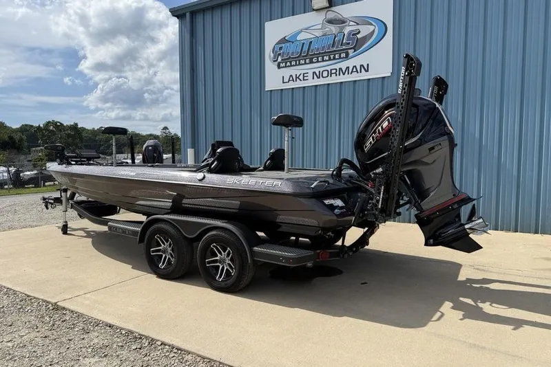 Slide: The Image of 2023 Ranger RT198P boat on trailer at Foothills Marine Center, Lake Norman. - 3