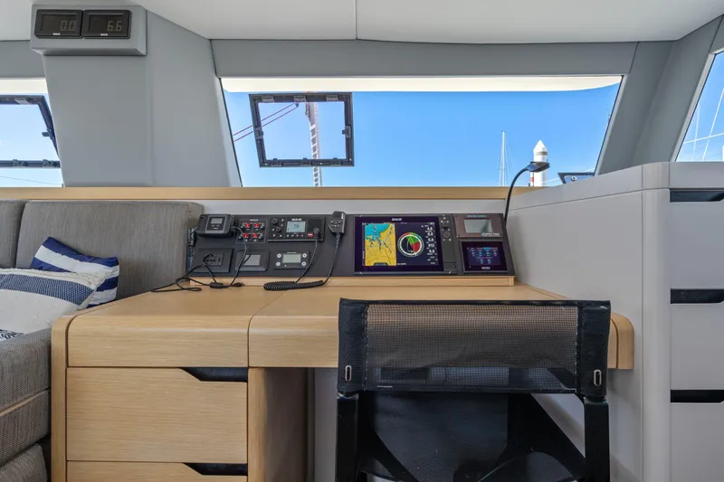 Slide: The Image of Luxurious bathroom interior of 2019 Itacatamarans 14.99, featuring modern fixtures and elegant design. - 102