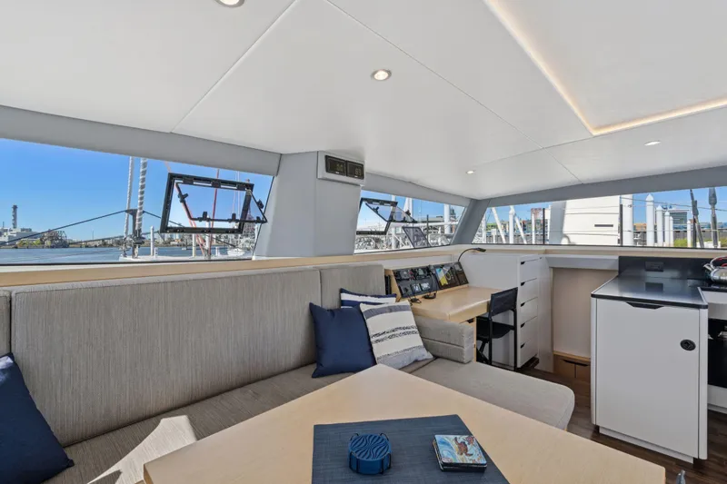 Slide: The Image of Luxurious interior of 2019 Itacatamarans 14.99, featuring modern bathroom and cozy bedroom. - 109