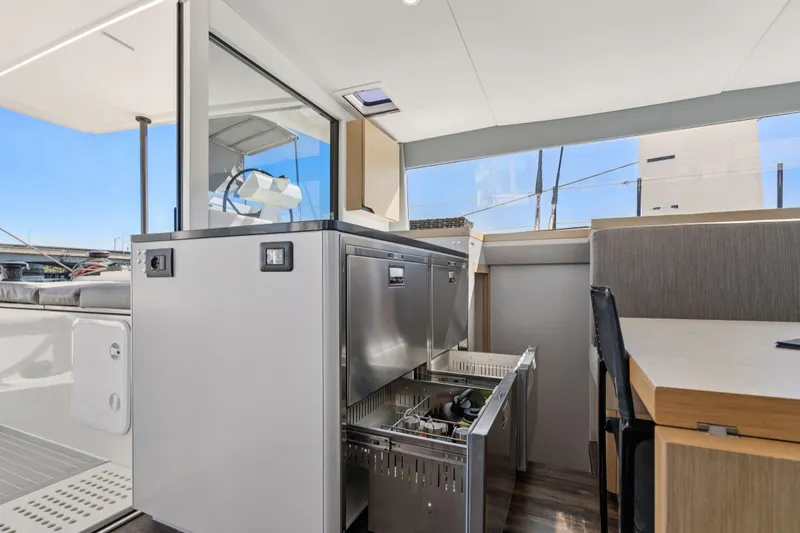 Slide: The Image of Luxurious cabin interior of 2019 Itacatamarans 14.99 with cozy bedding and modern design. - 112