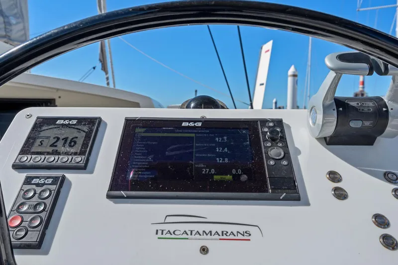 Slide: The Image of Engine room of 2019 Itacatamarans 14.99 with cables and mechanical components. - 178