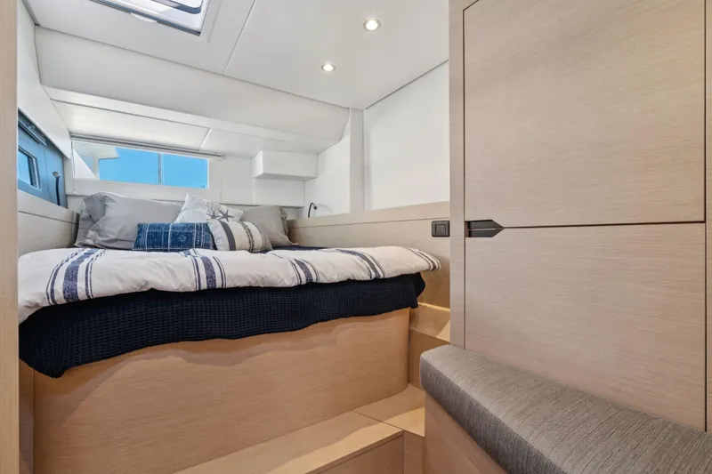 Slide: The Image of Luxurious 2019 Itacatamarans 14.99 interior with modern seating and sleek design. - 52