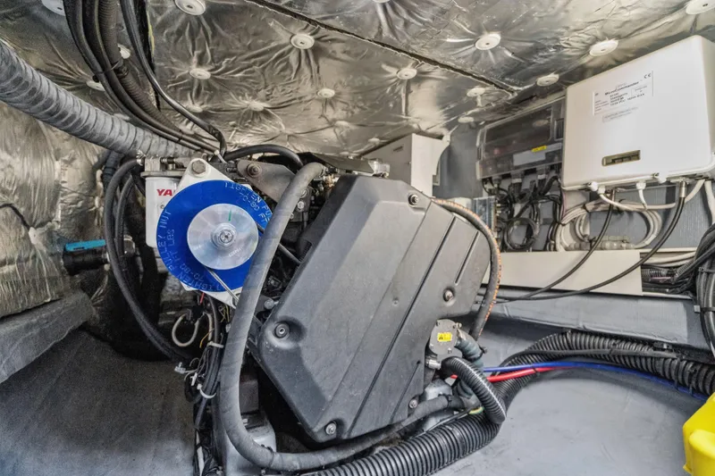 Slide: The Image of Modern interior of 2019 Itacatamarans 14.99 with kitchen and seating area. - 71