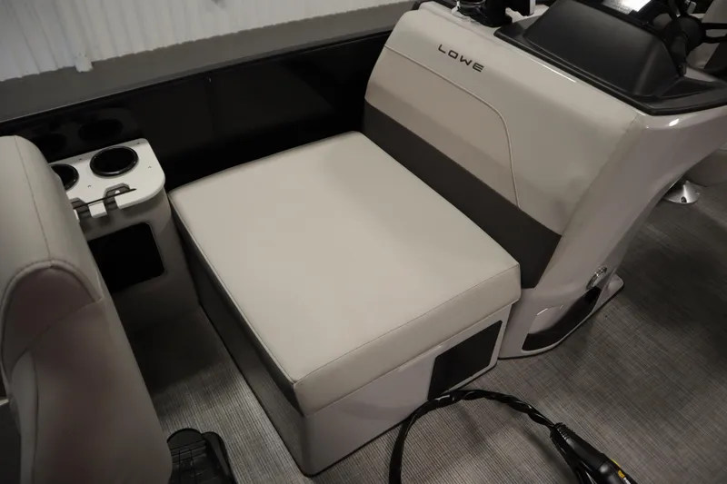 Slide: The Image of Lowe LF 194 boat interior seat with cup holders, 2026 model. - 15