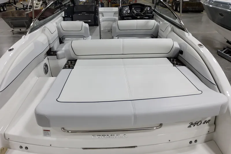 Slide: The Image of 2026 Formula 240 Bowrider interior with spacious seating and modern design. - 8