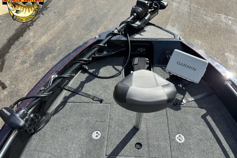 Slide: The Image of 2026 Nitro ZV20 Pro boat with Garmin electronics and fishing seat on deck. - 9