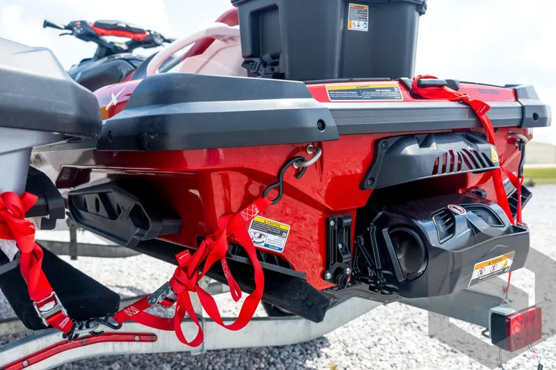 Slide: The Image of 2024 Sea-Doo RXP-X 325 dashboard with digital display and handlebars. - 15