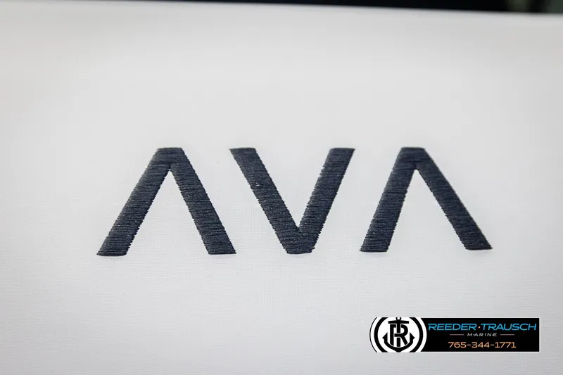 Slide: The Image of AVA logo on Avalon CAT CRBW 2026, Reeder-Trausch Marine branding. - 45