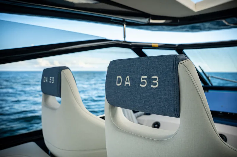 Slide: The Image of Interior of 2025 Dutch American DA 53 boat with ocean view. - 30