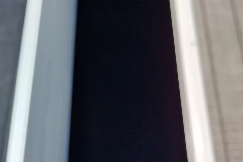 Slide: The Image of Close-up of 2026 Tahoe Pontoon Grand Tahoe LTD Cruise Rear Bench interior. - 36