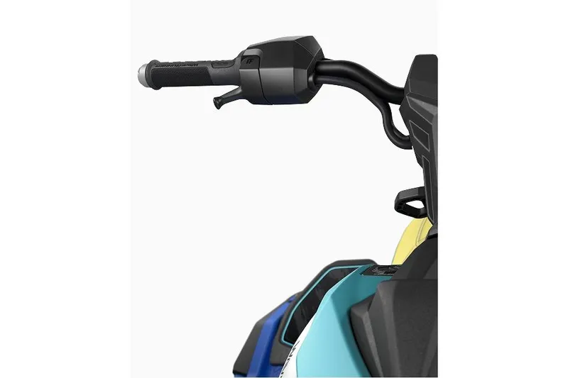 Slide: The Image of Manufacturer Provided Image: 2026 Yamaha WaveRunner JetBlaster PRO 2-Up handlebar close-up, showcasing sleek design. - 6