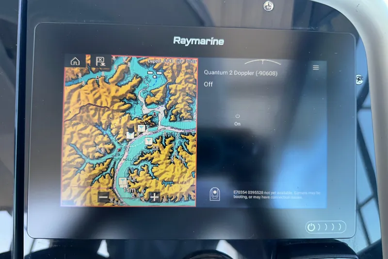 Slide: The Image of 2007 Formula 400 Super Sport boat with MerCruiser outdrives, docked on a sunny day. - 15