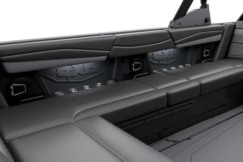 Slide: The Image of Manufacturer Provided Image: 2026 Axis A245 boat interior with sleek, modern seating and stylish design elements. - 8
