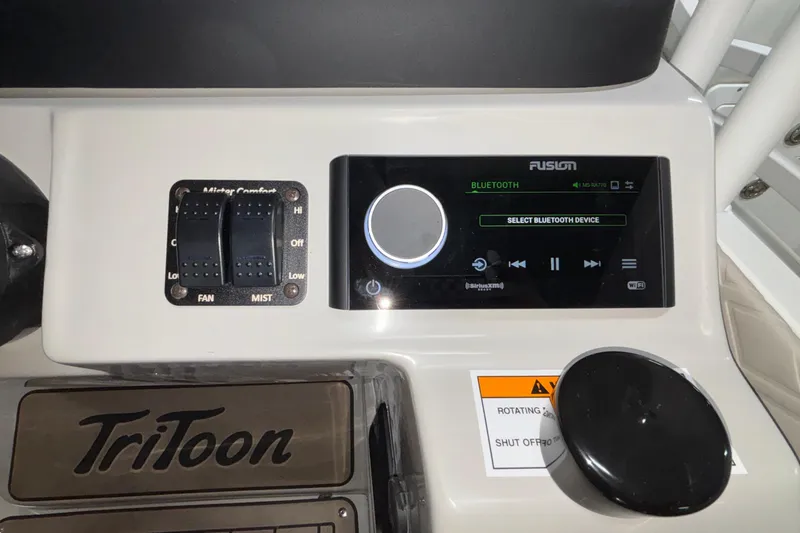 Slide: The Image of Control panel of 2026 JC Sporttoon 26TT with Bluetooth and fan settings. - 37