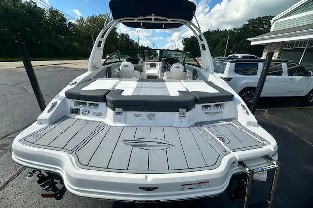 Slide: The Image of 2026 Chaparral 21 SSi boat with sleek design, spacious deck, and modern features. - 3