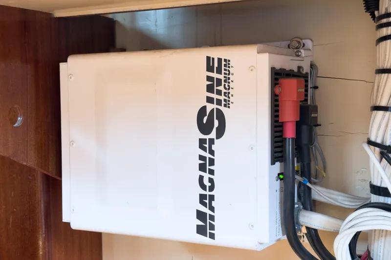 Slide: The Image of Magnum Energy inverter installed on 1938 Norwegian Double Ended Ketch. - 60