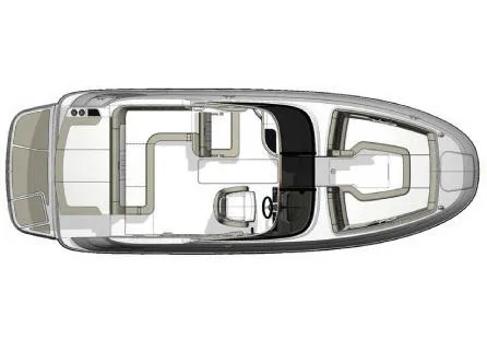 Slide: The Image of Manufacturer Provided Image: Top view layout of 2015 Sea Ray 240 Sundeck boat. - 44