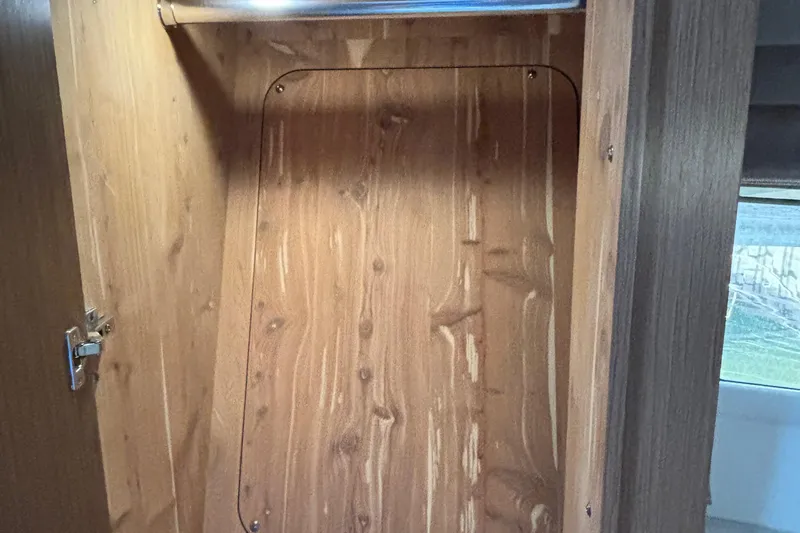 Slide: The Image of Wooden interior cabinet inside 2018 Sea Ray Sundancer 460 yacht. - 30