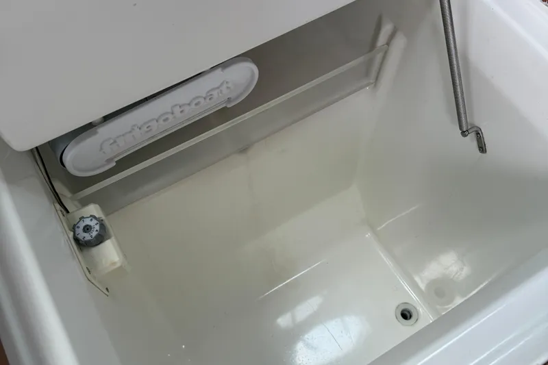 Slide: The Image of Interior of a 1994 Beneteau First 35s-7 boat fridge compartment. - 19