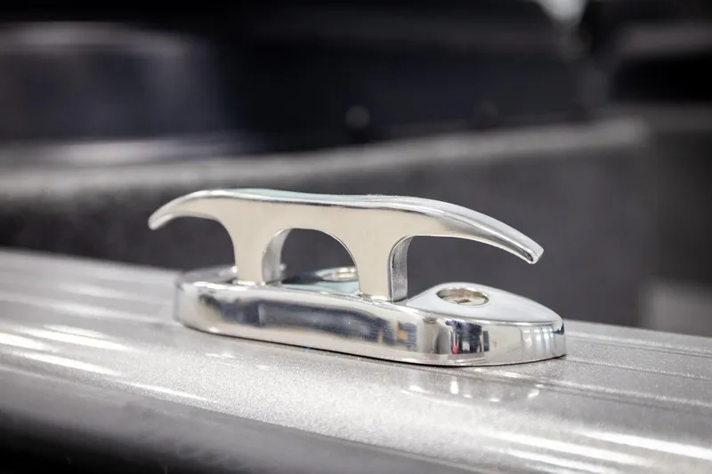 Slide: The Image of 2026 Lund 2075 Impact XS boat cleat, polished metal detail. - 62