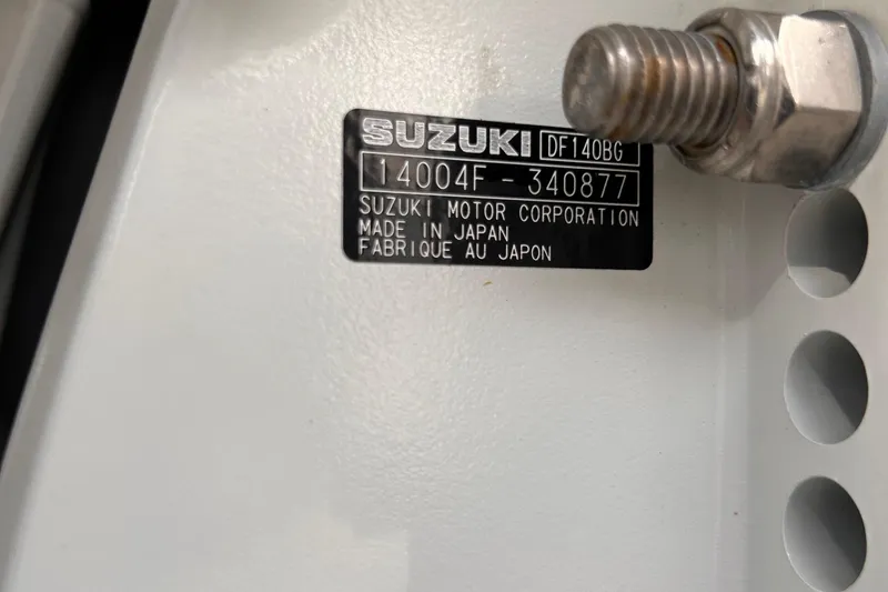 Slide: The Image of 2023 Falcon Boats F22 with Suzuki motor, model DF140BG, made in Japan. - 15